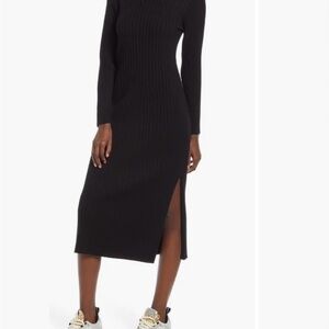 WAYF x Dede Emily BFF Collection Hollie ribbed tie-back midi sweater dress